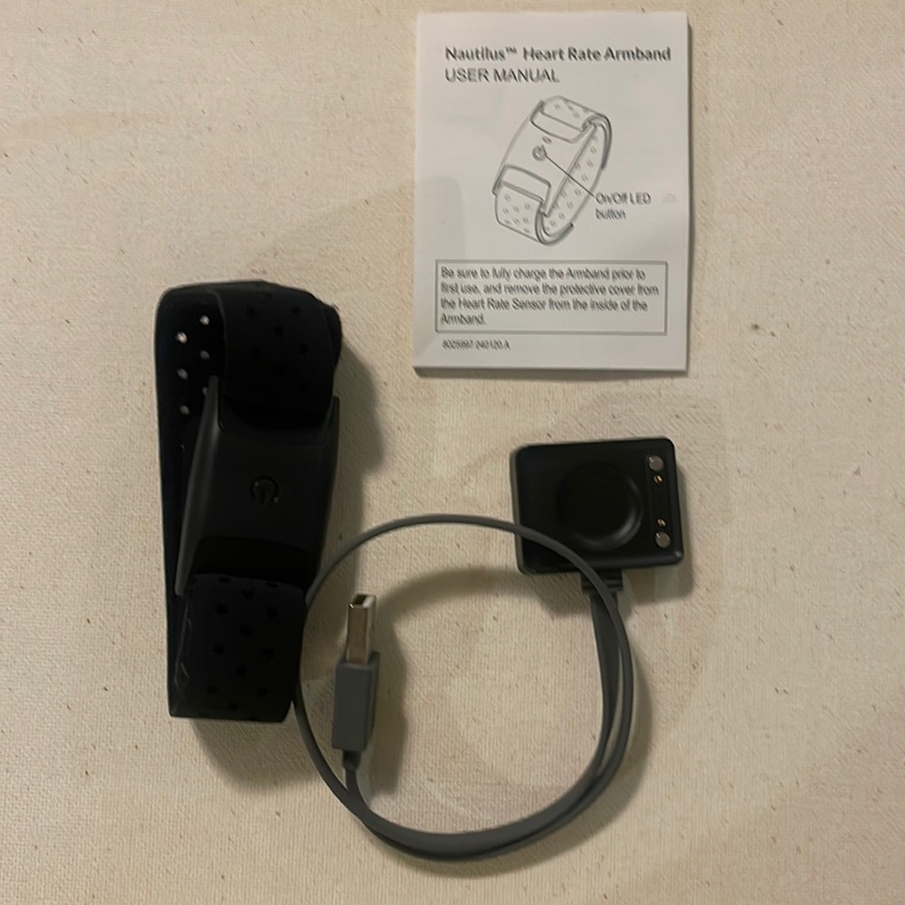 Nautilus Heart Rate Arm Band.